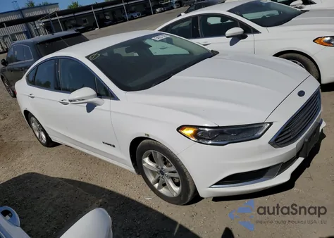 2018 Ford Fusion Se Hybrid z USA, uszkodzony, nr VIN 3FA6P0LU7JR171551